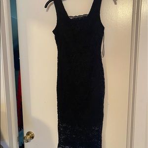 NWT black lace dress